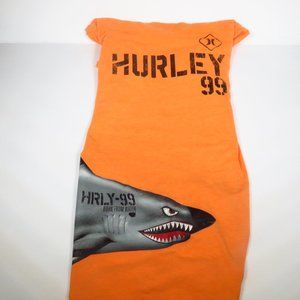Hurley Orange Boys Shark Tee Shirt